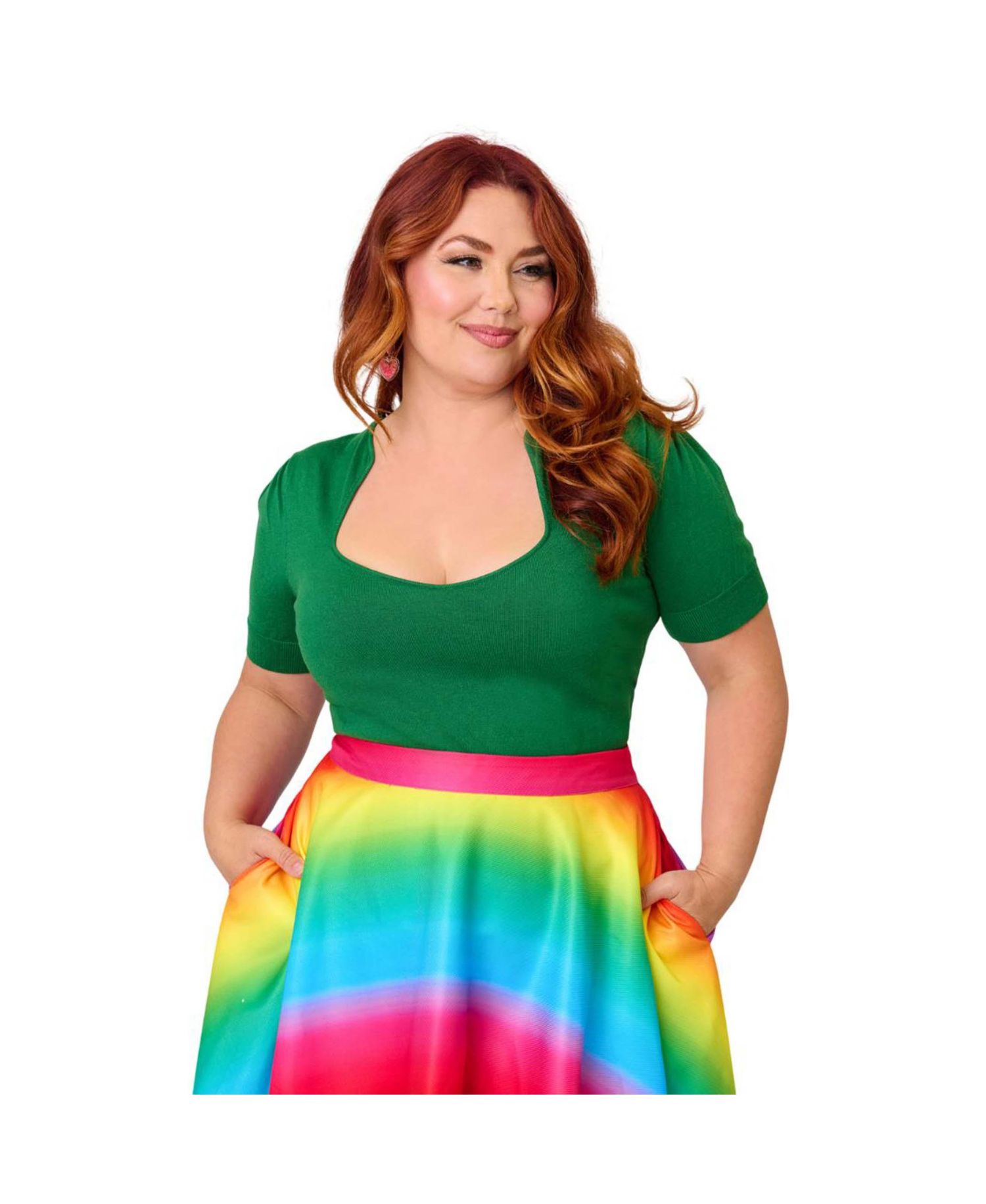 Plus Size Short Sleeve Sweater