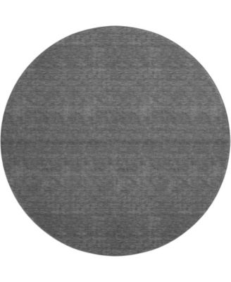 Soft Essentials Machine Washable SE6 8'x8' Round Area Rug