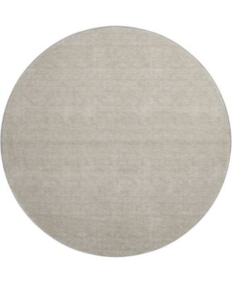 Soft Essentials Machine Washable SE6 8'x8' Round Area Rug
