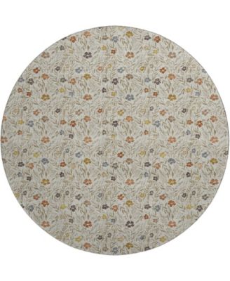 Soft Essentials Machine Washable SE4 8'x8' Round Area Rug