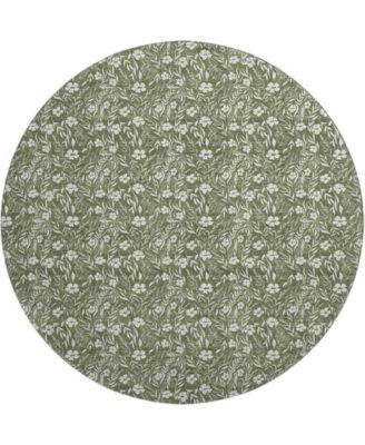 Soft Essentials Machine Washable SE4 8'x8' Round Area Rug