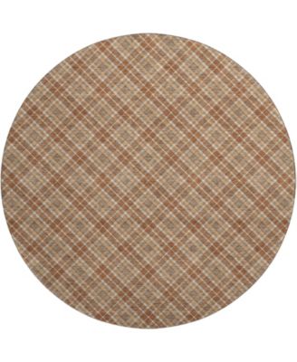 Soft Essentials Machine Washable SE3 8'x8' Round Area Rug