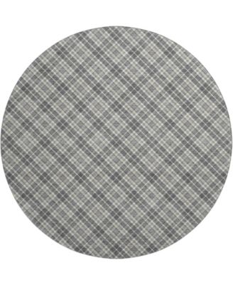 Soft Essentials Machine Washable SE3 8'x8' Round Area Rug