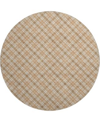 Soft Essentials Machine Washable SE3 8'x8' Round Area Rug
