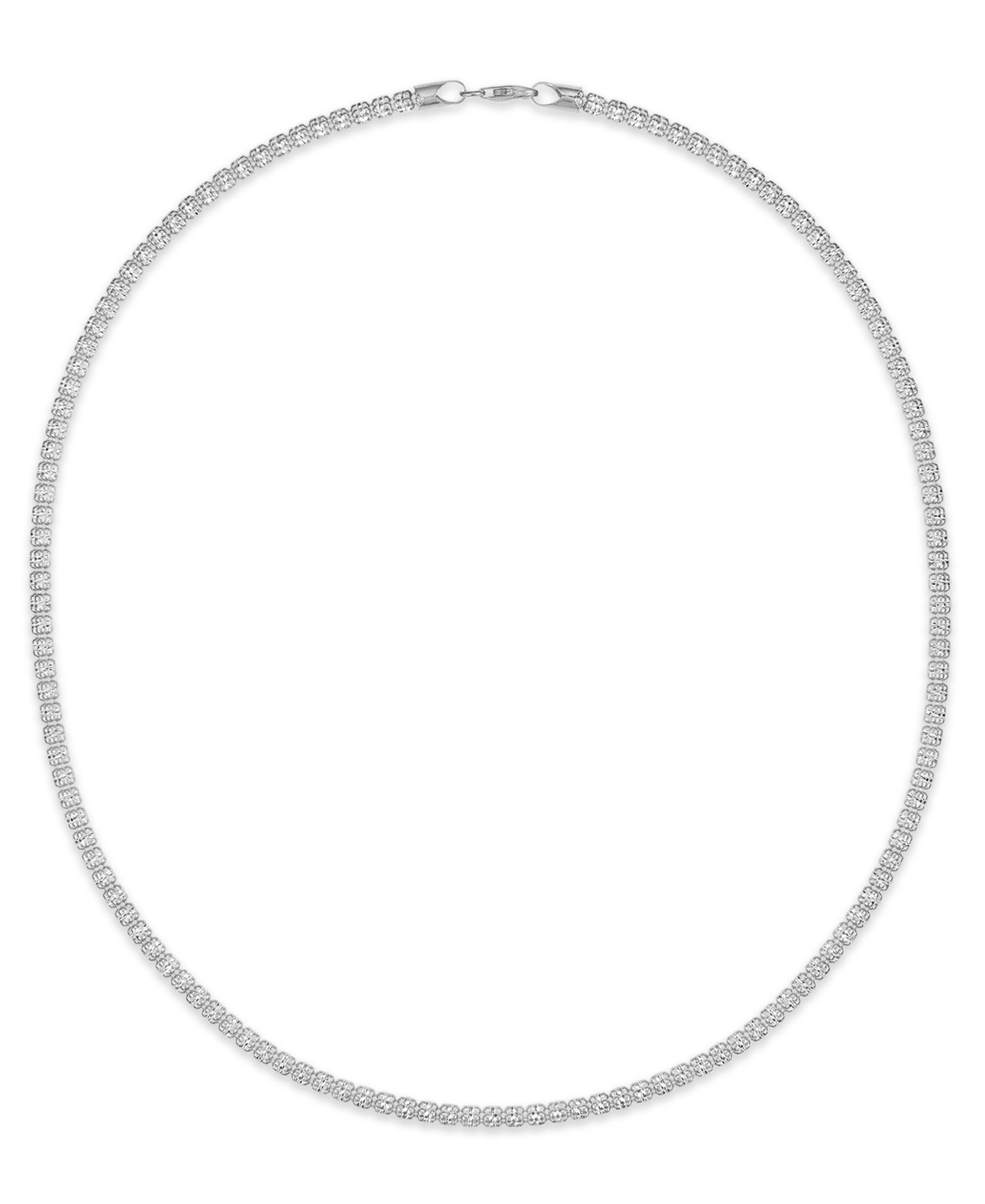Men's Diamond-Cut Ice Chain Necklace in Sterling Silver, 22"