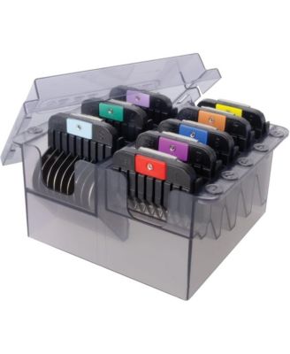 Pro Animal Stainless Steel Attachment Combs - 8 Cutting Lengths - Color-Coded Dog and Cat Clipper Guides - Snag-Free Cutting Combs