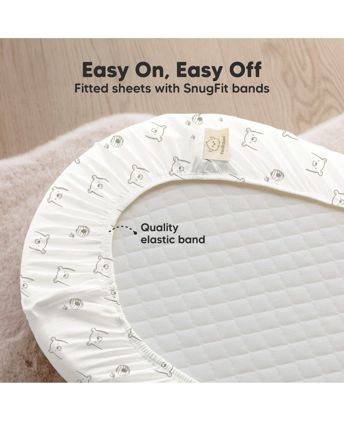 KeaBabies Soft Soothe Organic Cotton 2 Pack Bassinet Sheets, Halo BassiNest Hourglass 30" x 18"