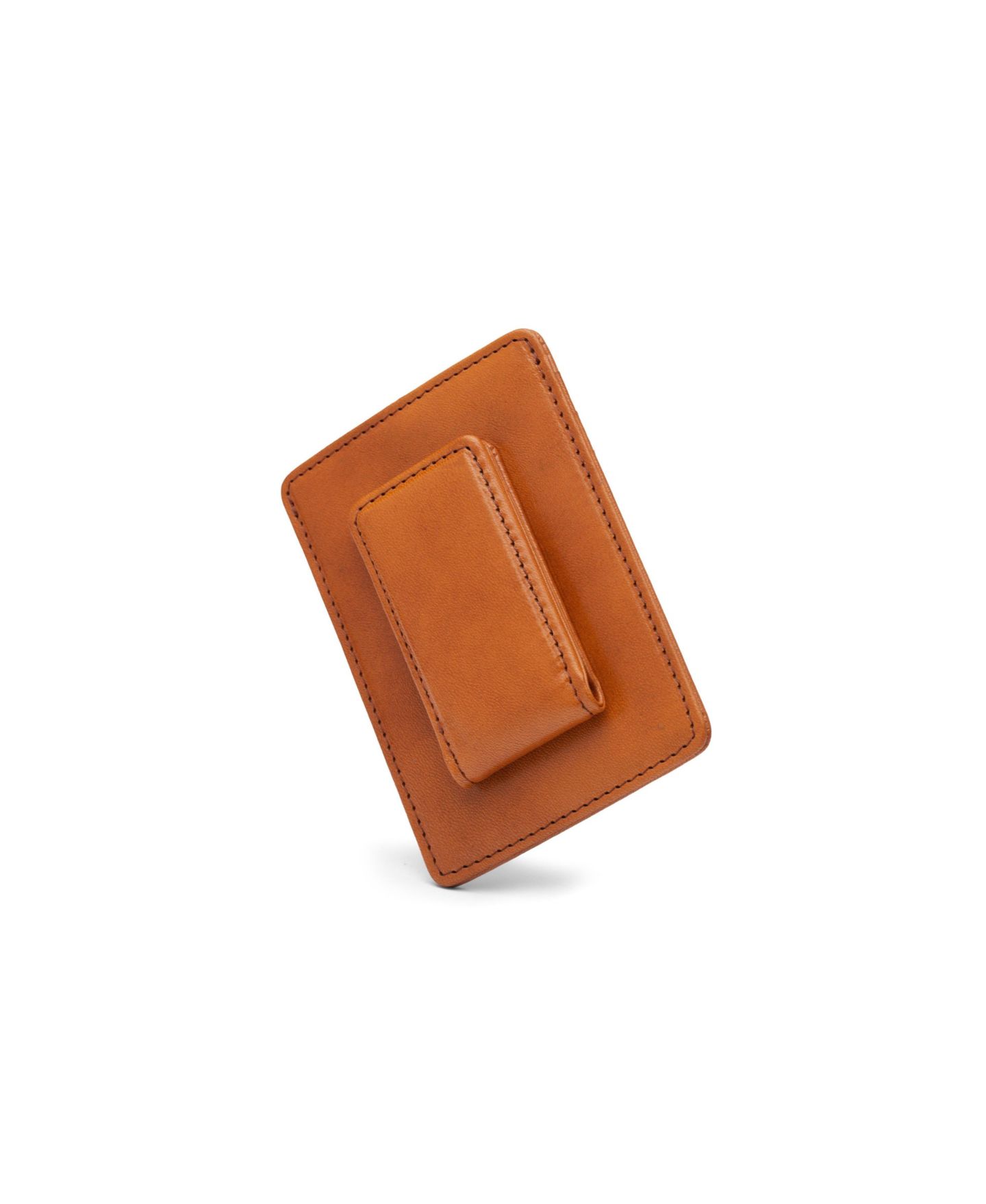 Мужской кошелёк Bosca Old Leather Deluxe Front Pocket Wallet, Saddle — фото 4