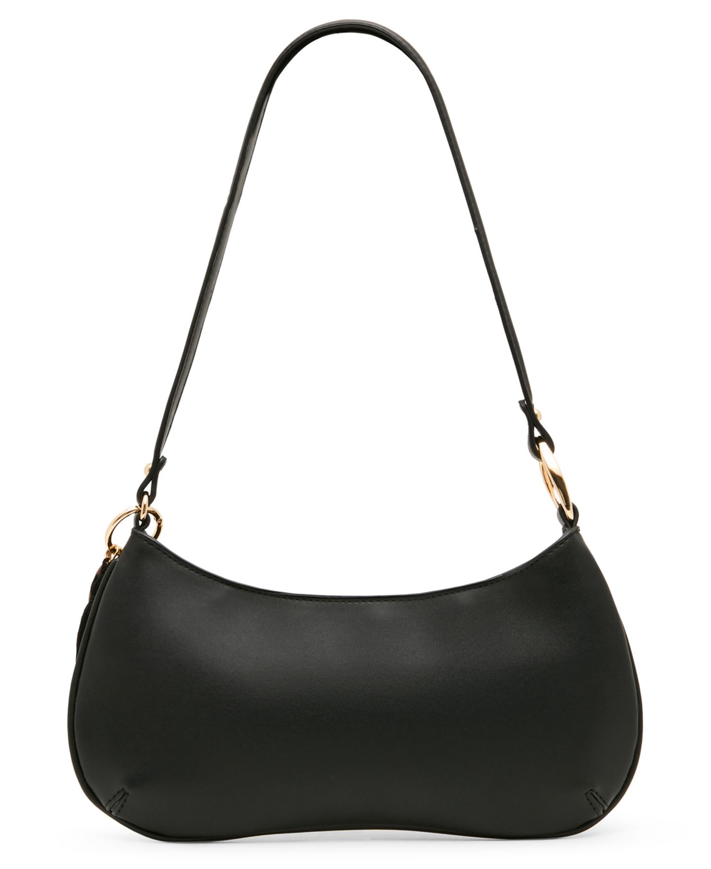Женская сумка Steve Madden Sabine Pebbled and Tassled Small Shoulder Handbag, цвет: Чёрный — фото 2