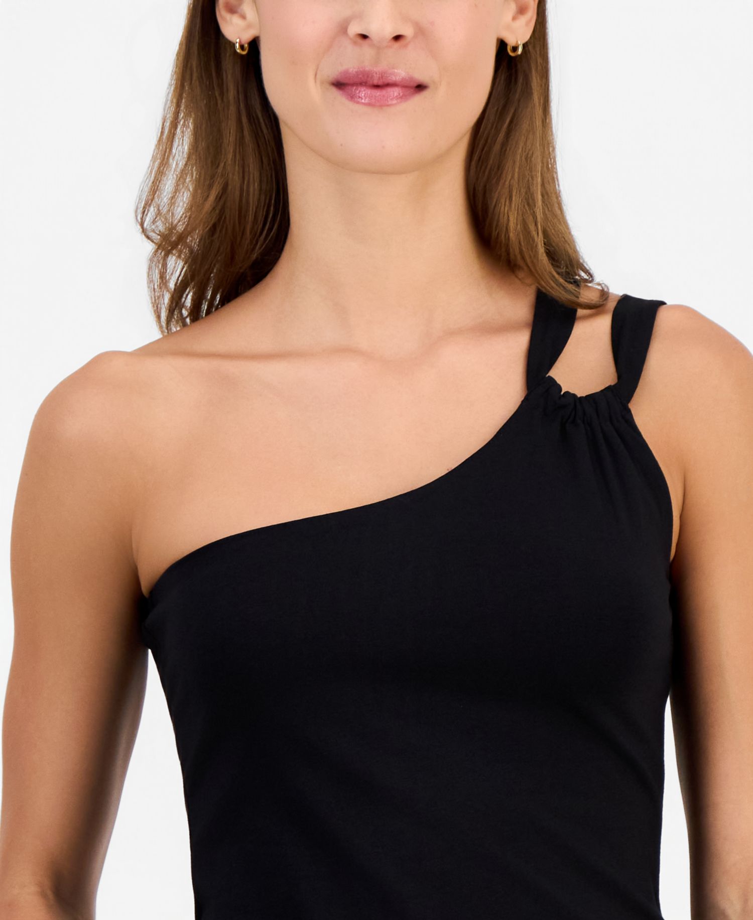 Women's Eira Off-Shoulder Asymmetric One-Shoulder Knit Top