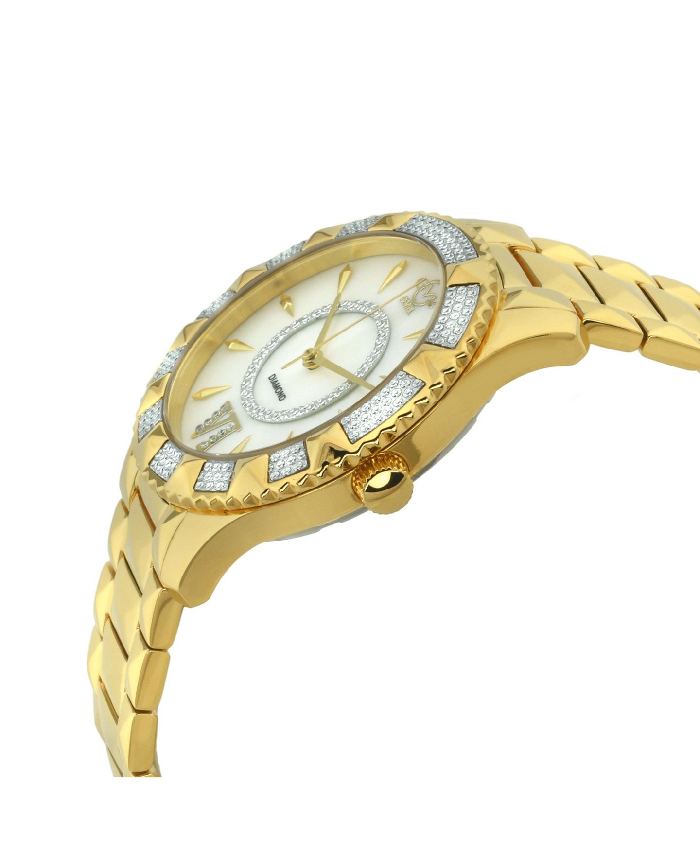 Женские часы GV2 by Gevril Venice Swiss Quartz Diamond IP Stainless Steel Bracelet Watch — фото 3