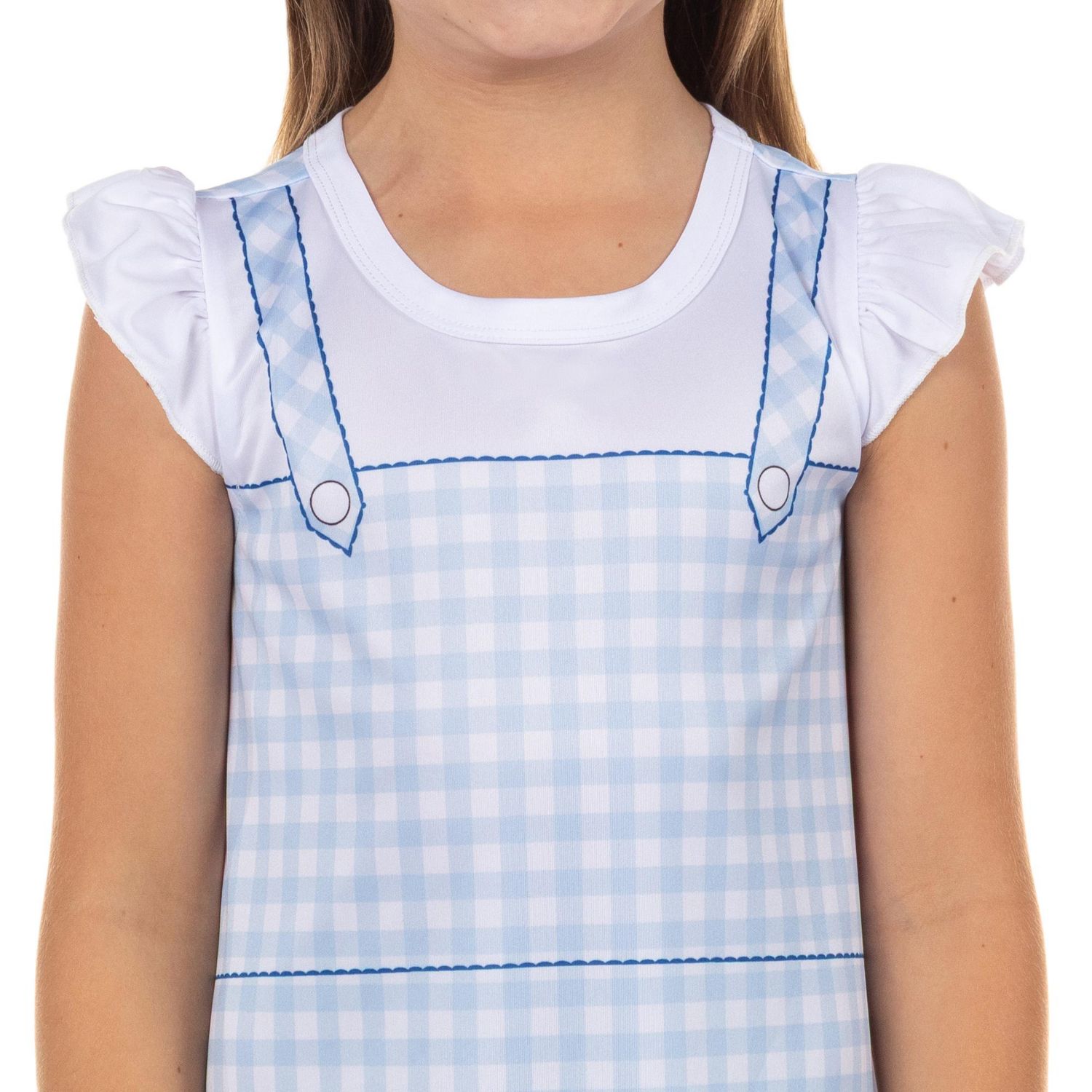 Pajamas Girls Dorothy Ruby Slippers Ruffle Cap-Sleeve Nightgown Loungewear