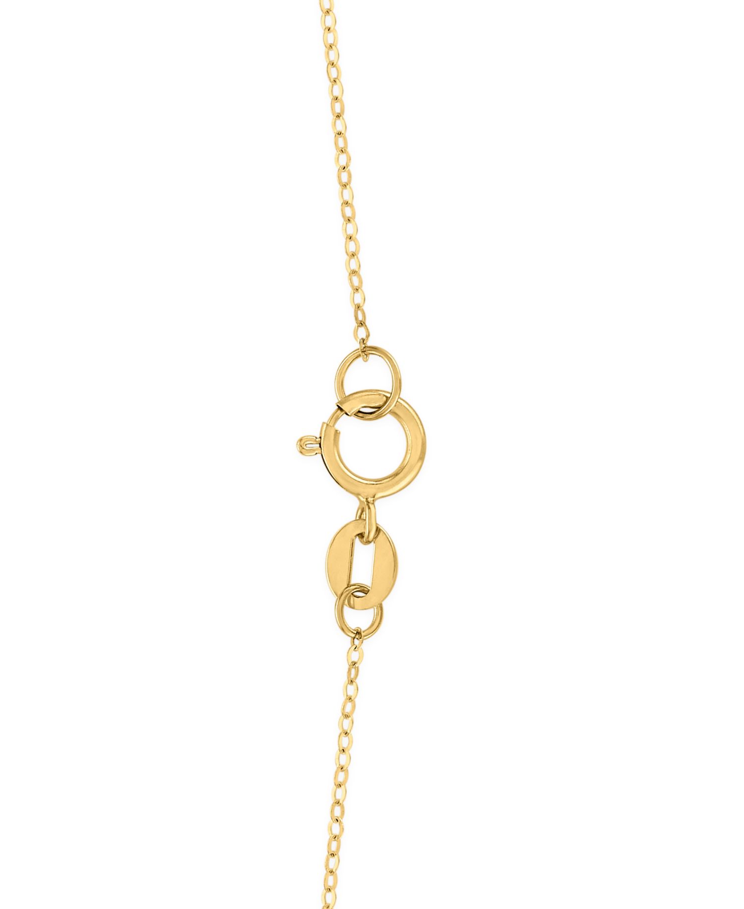 Teardrop Pendant Necklace in 10k Yellow Gold