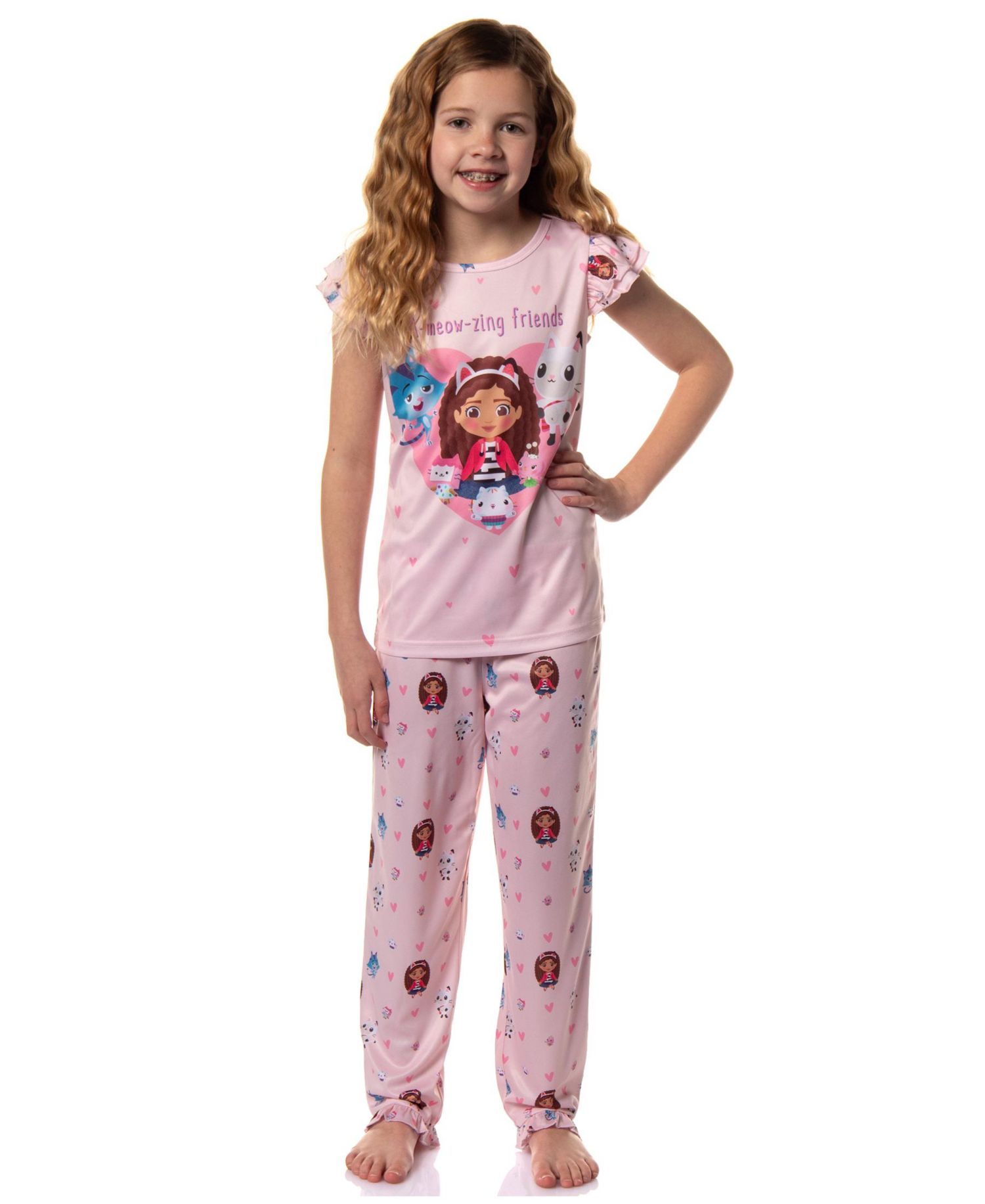 Big Girls A-Meow-Zing Friends 2-Piece Pajama Sleep Set