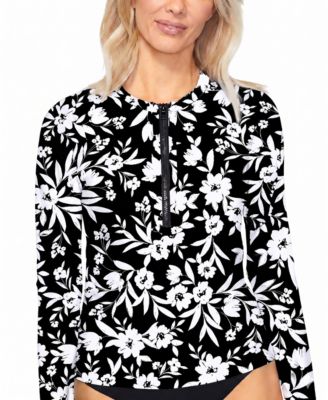 Women's Half-Zip Rash Guard