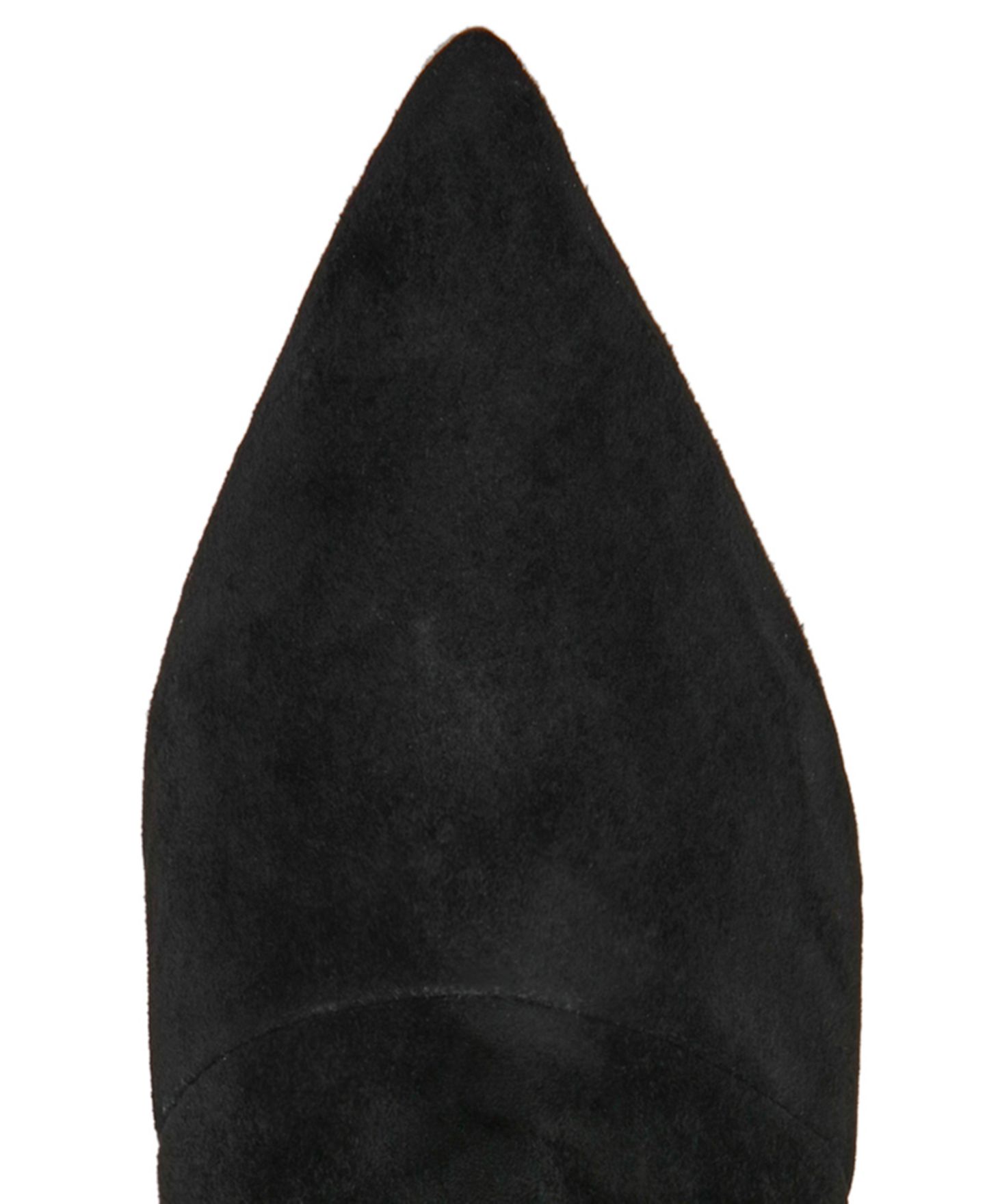 Женские ботинки Steve Madden Elora Stiletto Slouch Booties, цвет: Чёрный замшевый — фото 4