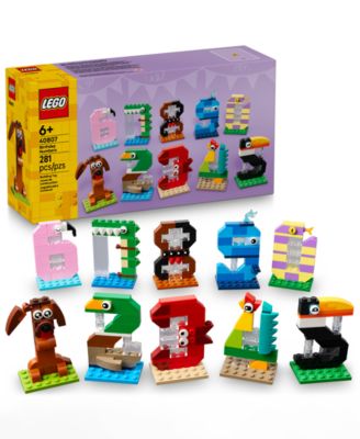 Birthday Numbers Party Decor Building Set 40807, 281 Pieces