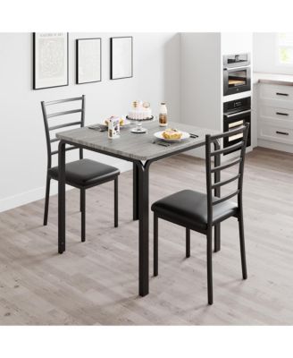 70 Inch Wooden Dining Room Table for 6 with Heavy Duty Metal Legs Farmhouse Style