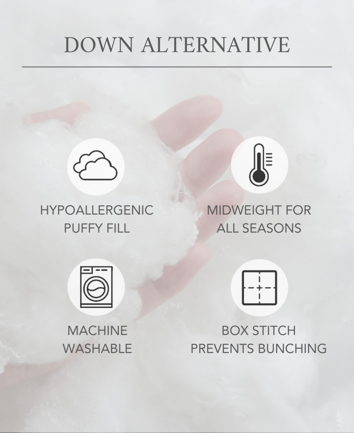 Levtex Home All-Season Down-Alternative Duvet Insert and Comforter