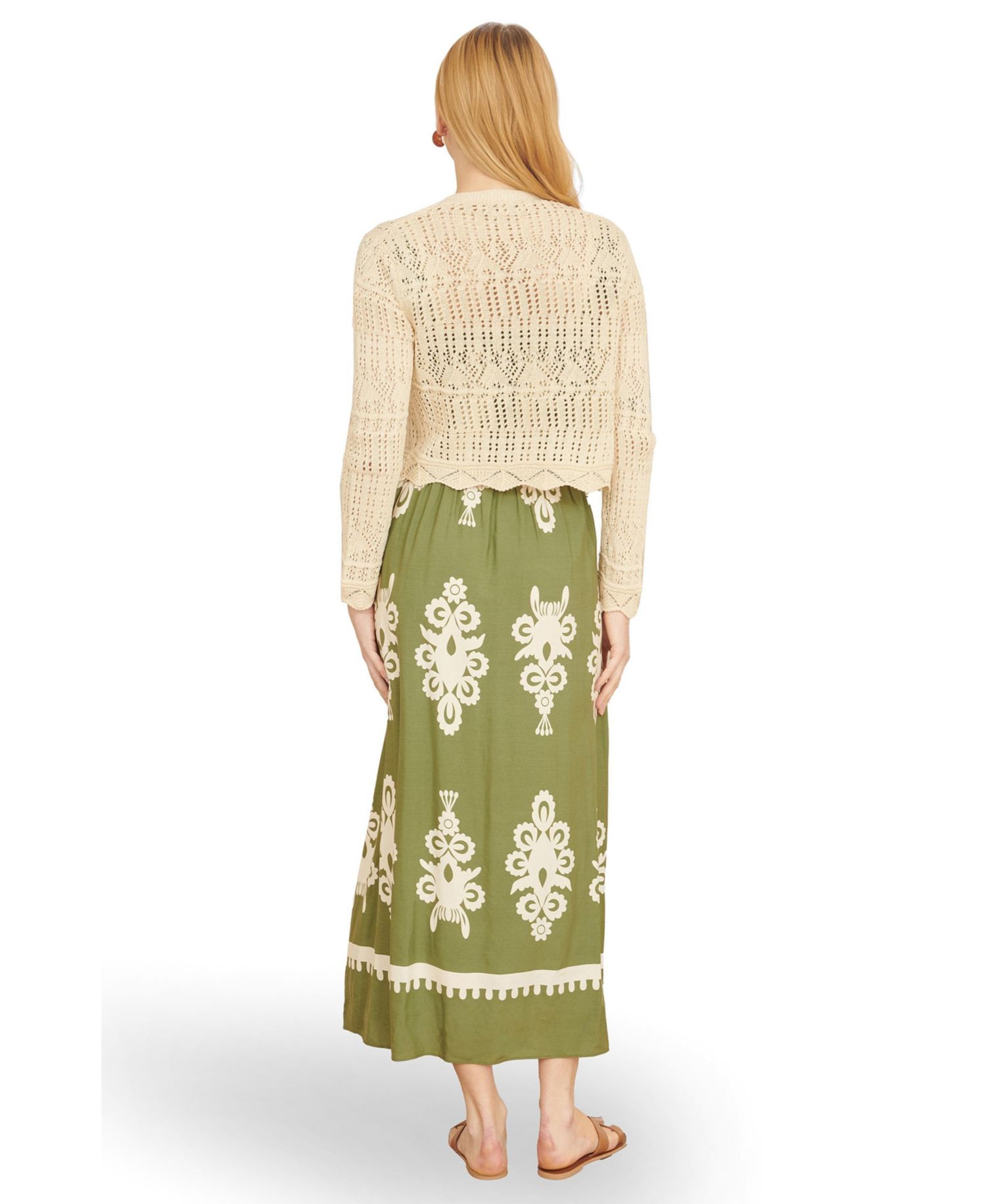 Women's Crochet Knitted Cropped Cardigan