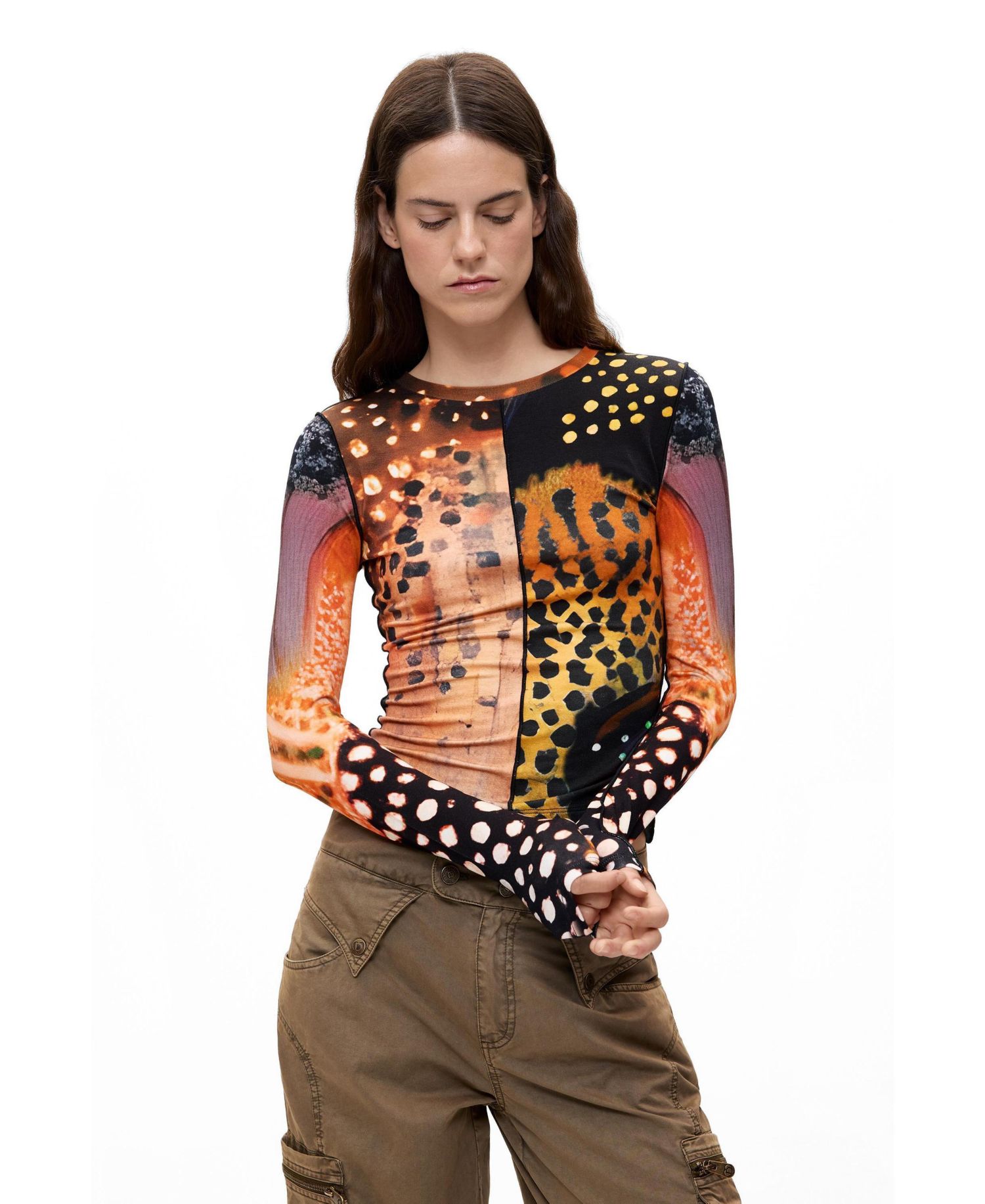 Women's Printed Long Sleeve T-shirt