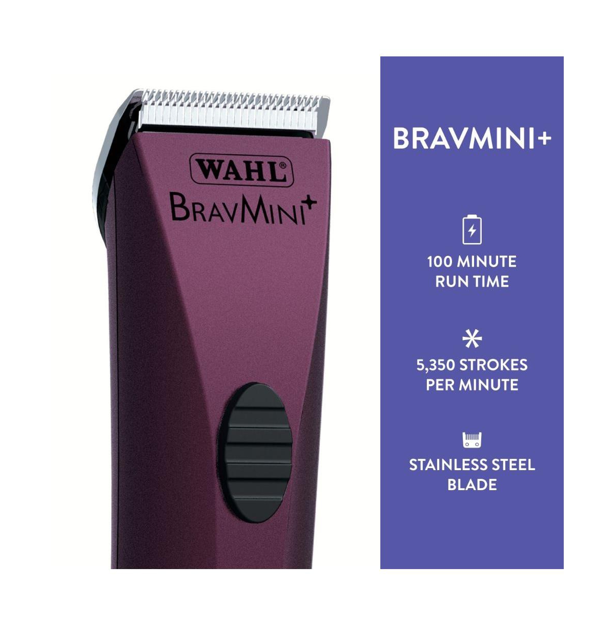 Wahl Professional Animal Bravmini+ Pet, Dog, Cat, and Horse Cordless Trimmer Kit