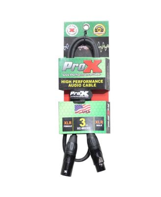 XC-MIC03 3' XLR-F to XLR-M Balanced High Performance Microphone Cable