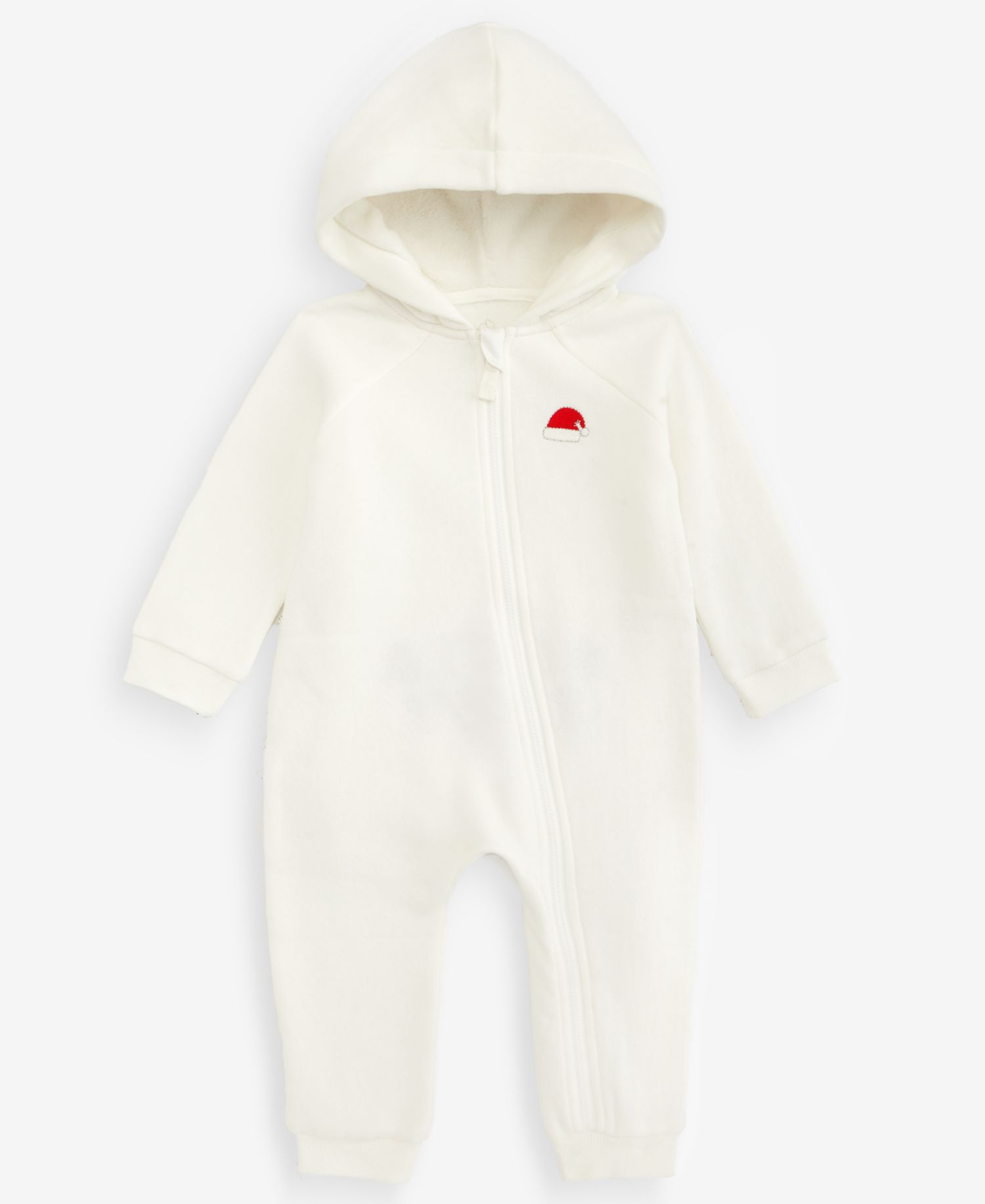 Baby 0M-24M Hooded Santa Baby Coverall