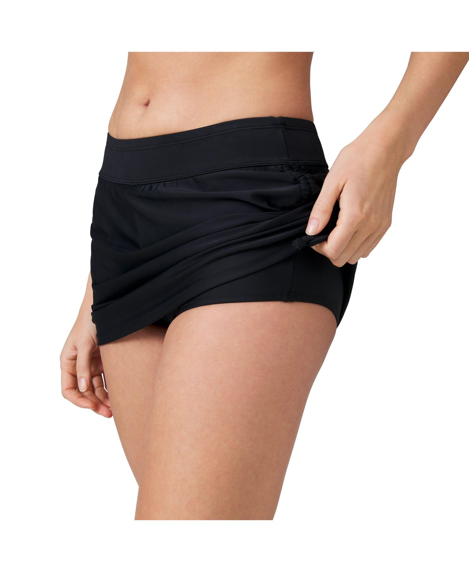 Women's Side Shirred Swim Skirt