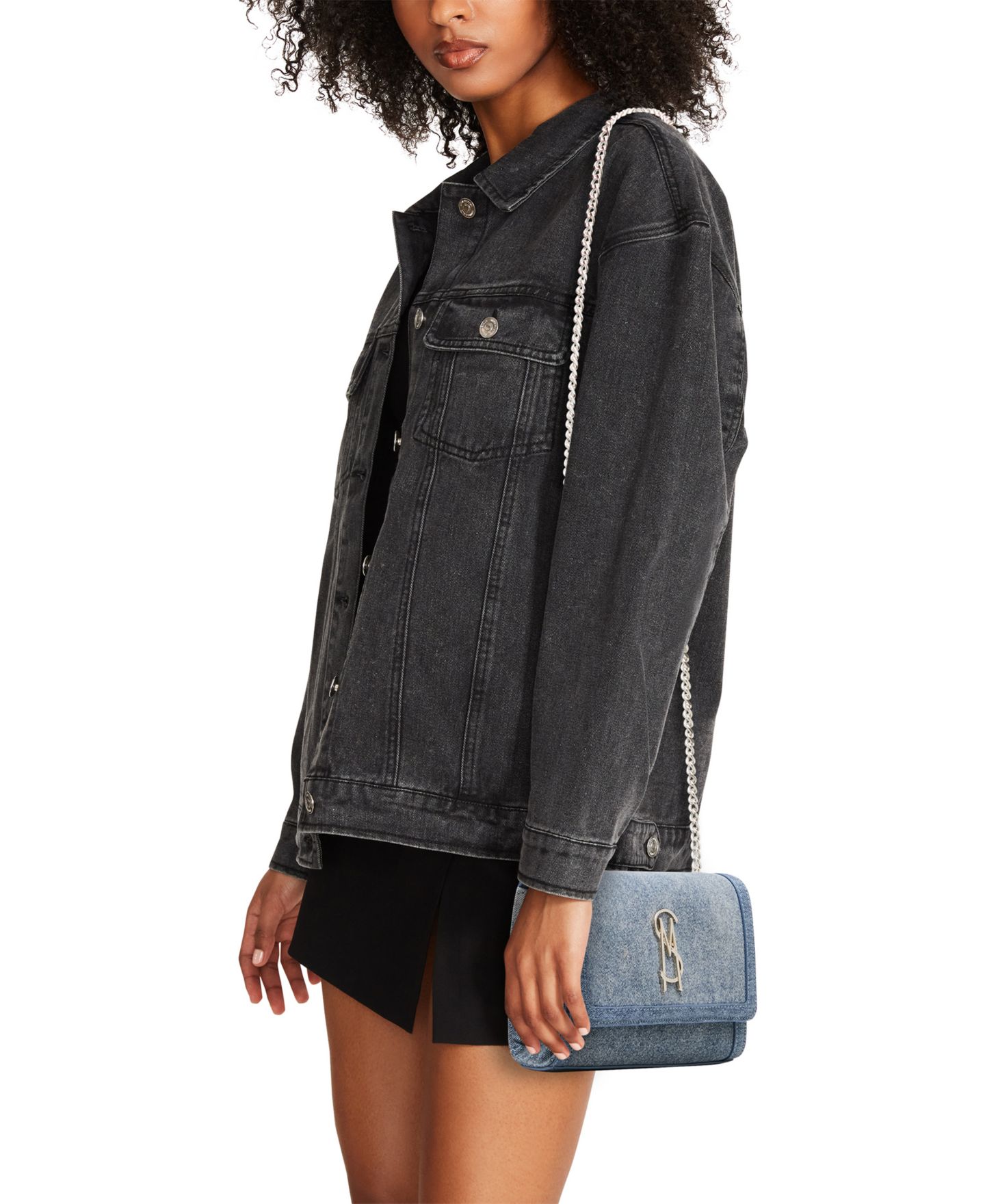 Женская сумка Steve Madden Larisad Denim Mini Crossbody, цвет: Джинсовый — фото 6