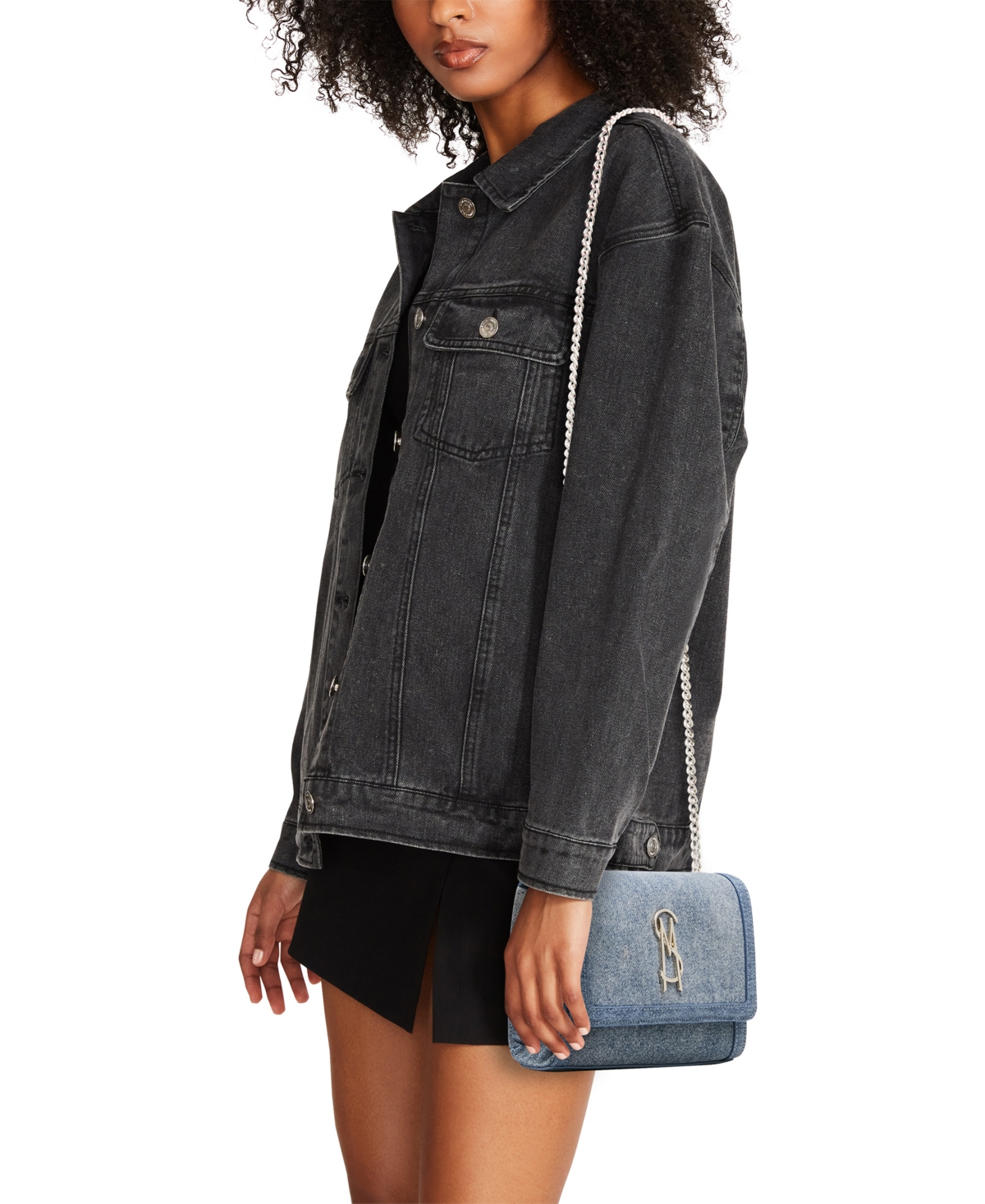 Steve Madden Larisad Denim Mini Crossbody Handbag
