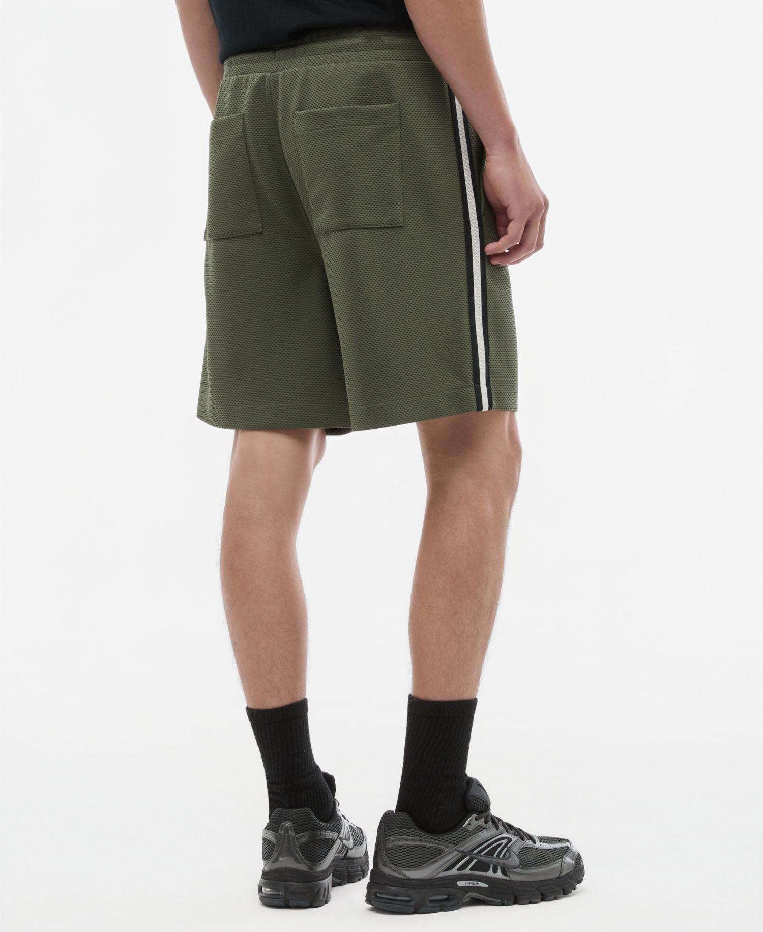 Men's Sport Mesh Striped 7" Drawstring Shorts