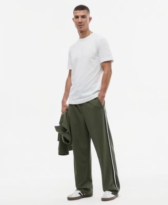 Men's Sport Mesh Striped Drawstring Pants