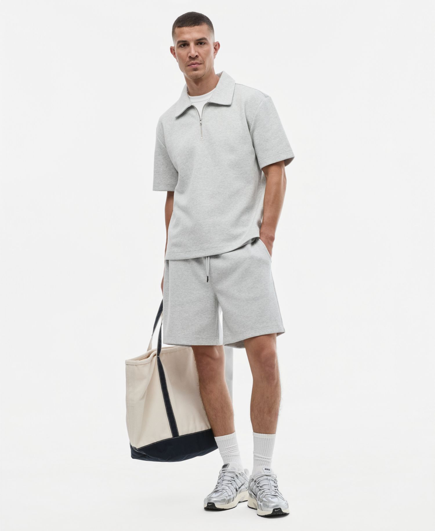 Men's Quarter-Zip Sweatshirt Polo