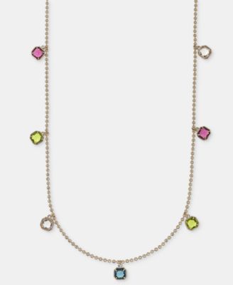 Gold-Tone 16" Shaky Station Collar Necklace