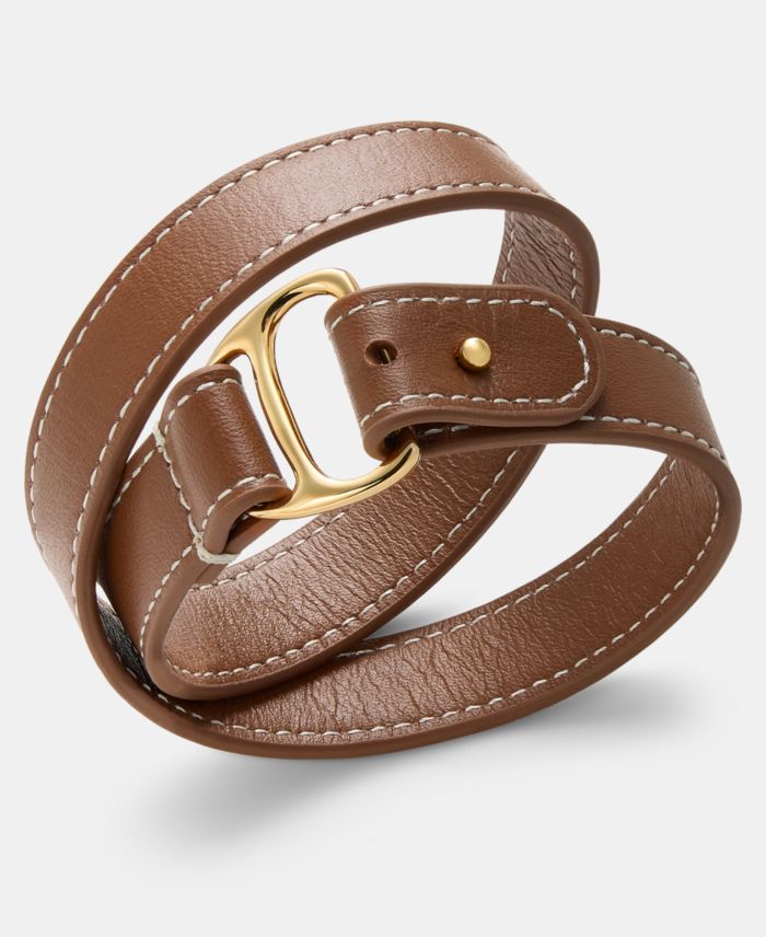 Lauren Ralph Lauren Leather Equestrian Wrap Bracelet