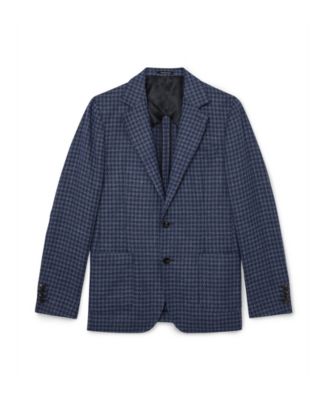 Men's Romana Single-Breasted Check Blazer