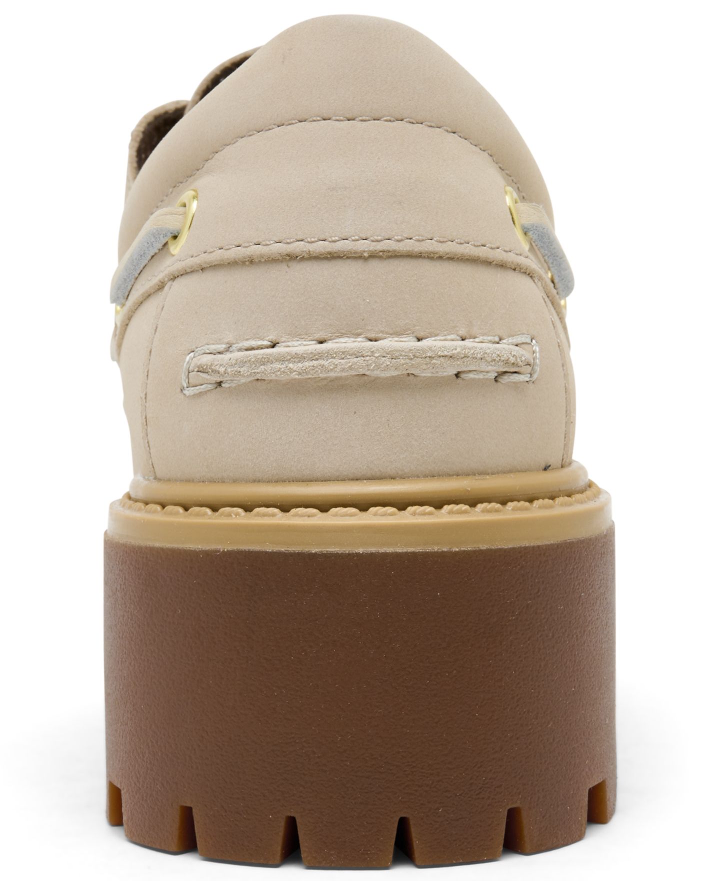 Женские туфли Timberland Stone Street Platform Boat, цвет: Серо-коричневый — фото 6