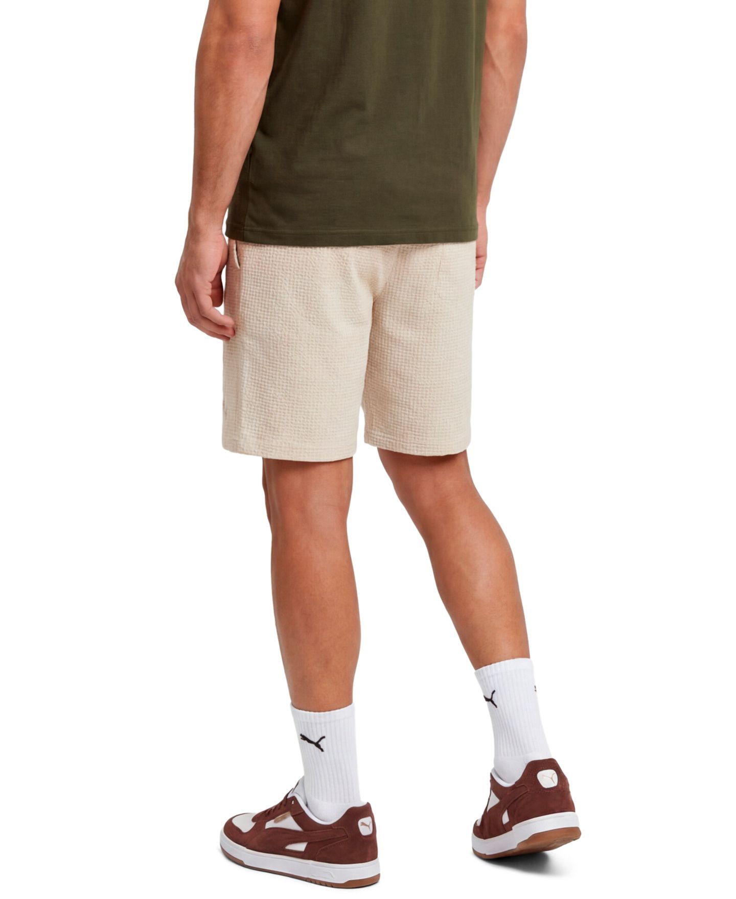 Мужские шорты Puma Essentials Elevated Regular-Fit, цвет: Снежный — фото 3