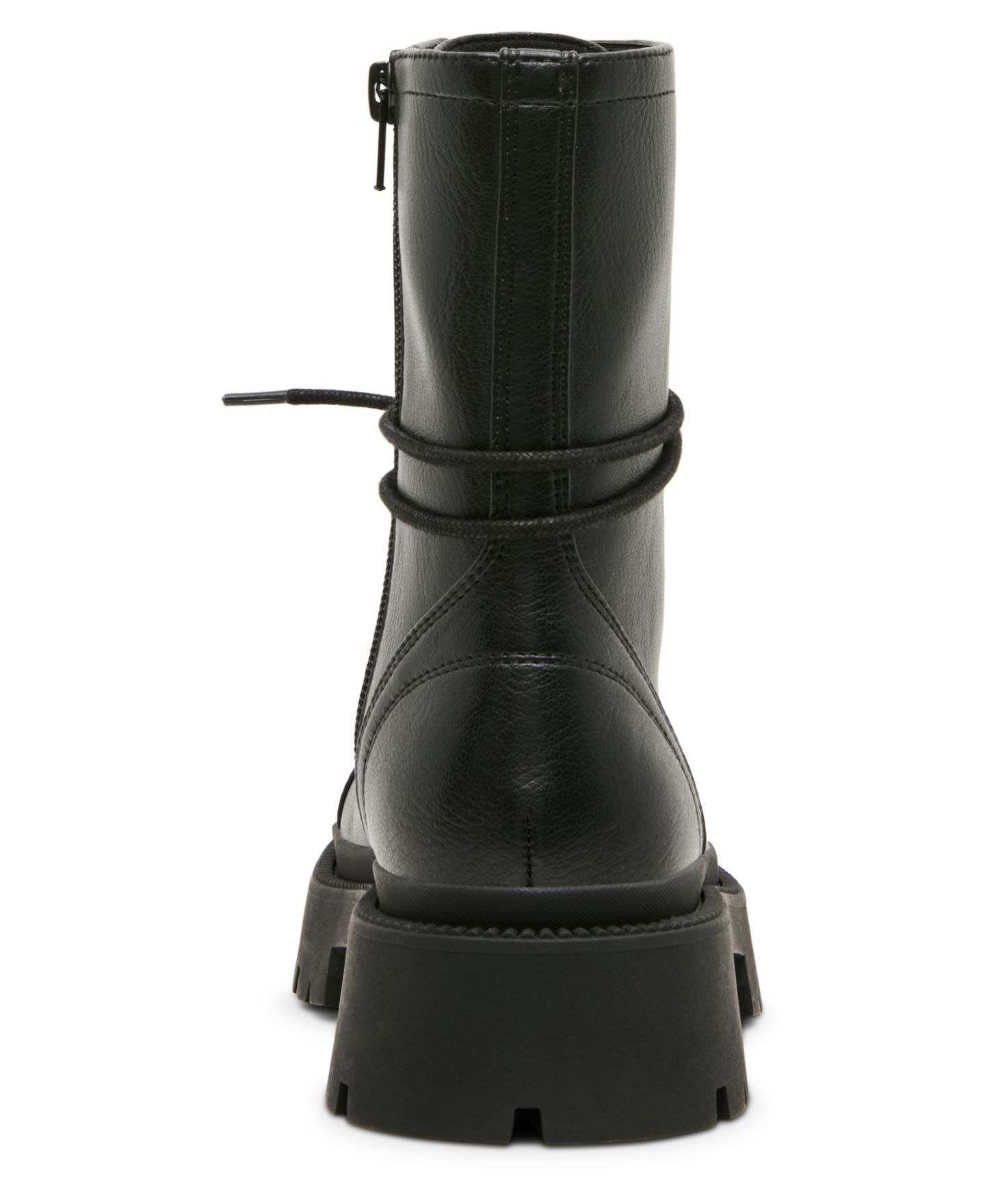 Женские ботинки Madden Girl Ariella Lace-Up Lug Combat, цвет: Чёрный — фото 3