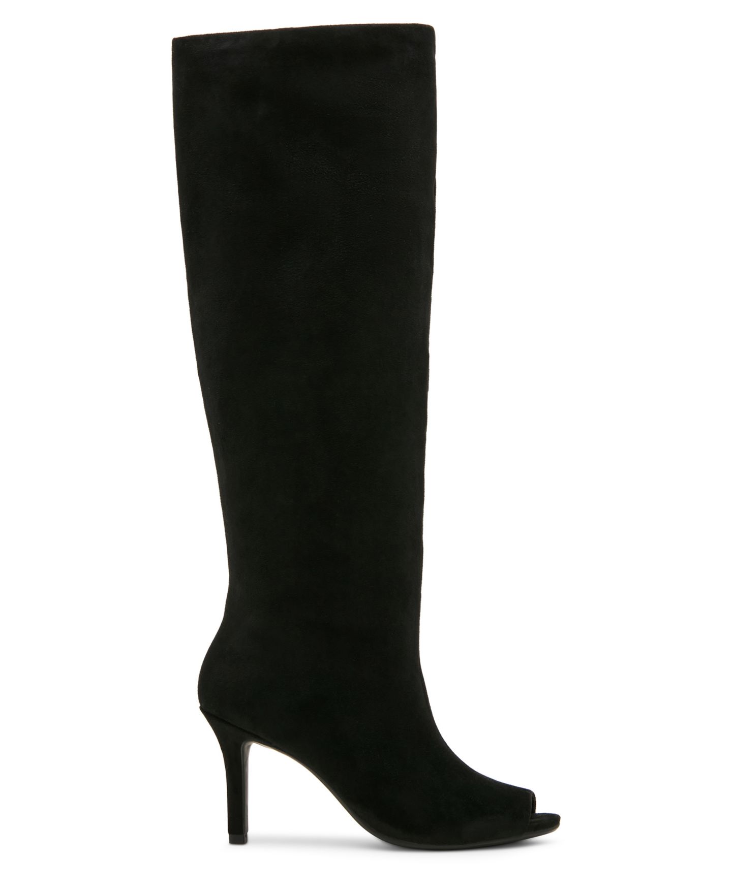 Женские ботинки Madden Girl Lola Peep Toe Slouch, цвет: Чёрный — фото 2