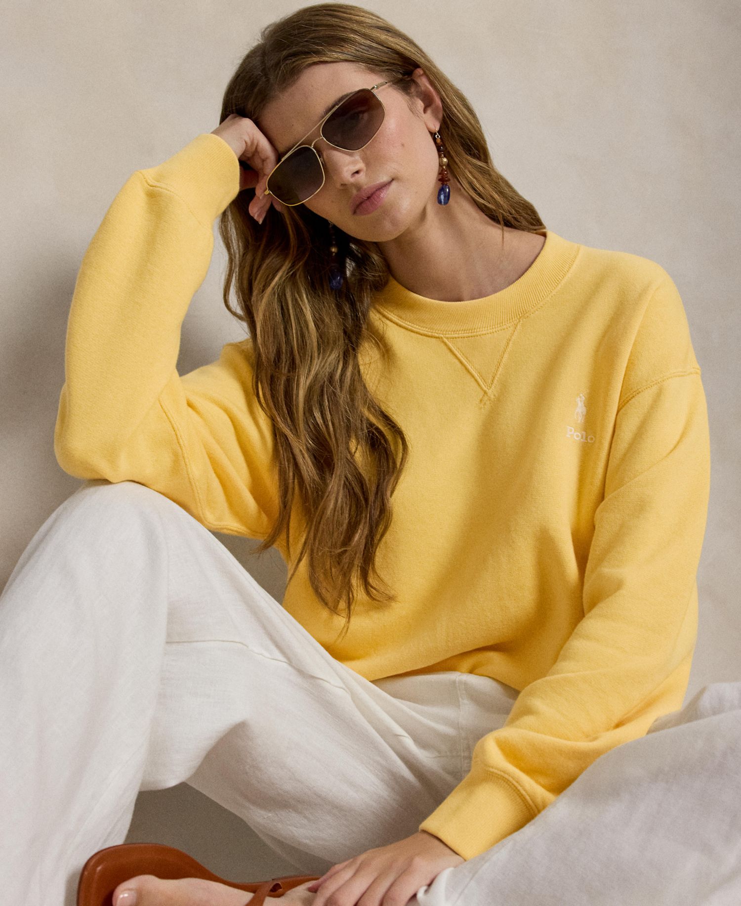 Women's Island Fleece Crewneck Long-Sleeve Sweatshirt