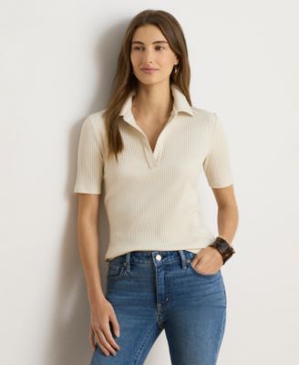 Women's Johnny Collar Polo T-Shirt