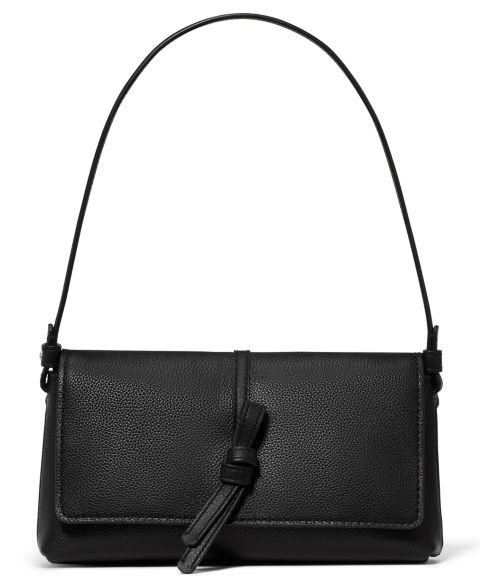 Женская сумка kate spade new york Loop Small Leather Shoulder, цвет: Чёрный