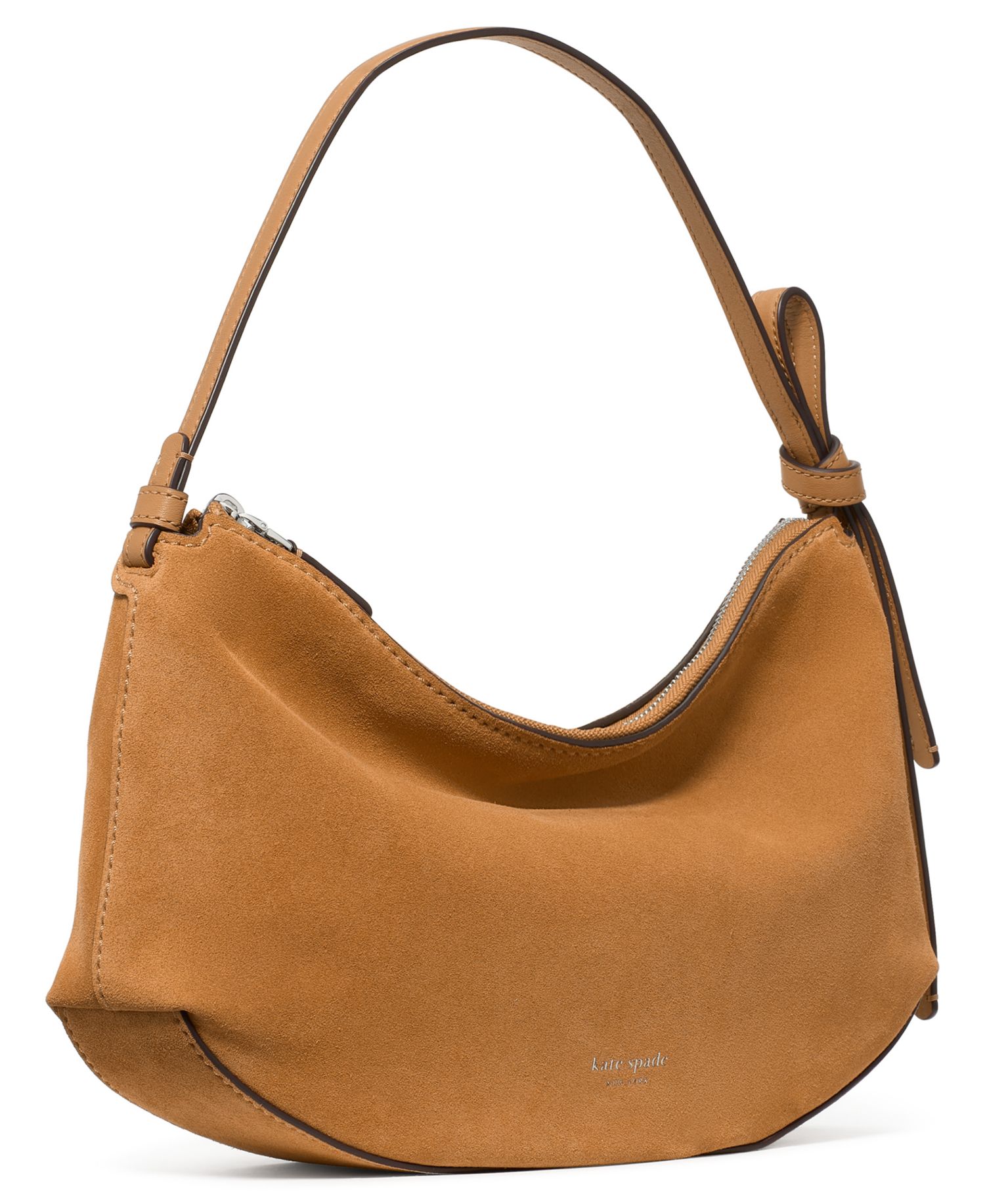Loop Suede Medium Shoulder Bag
