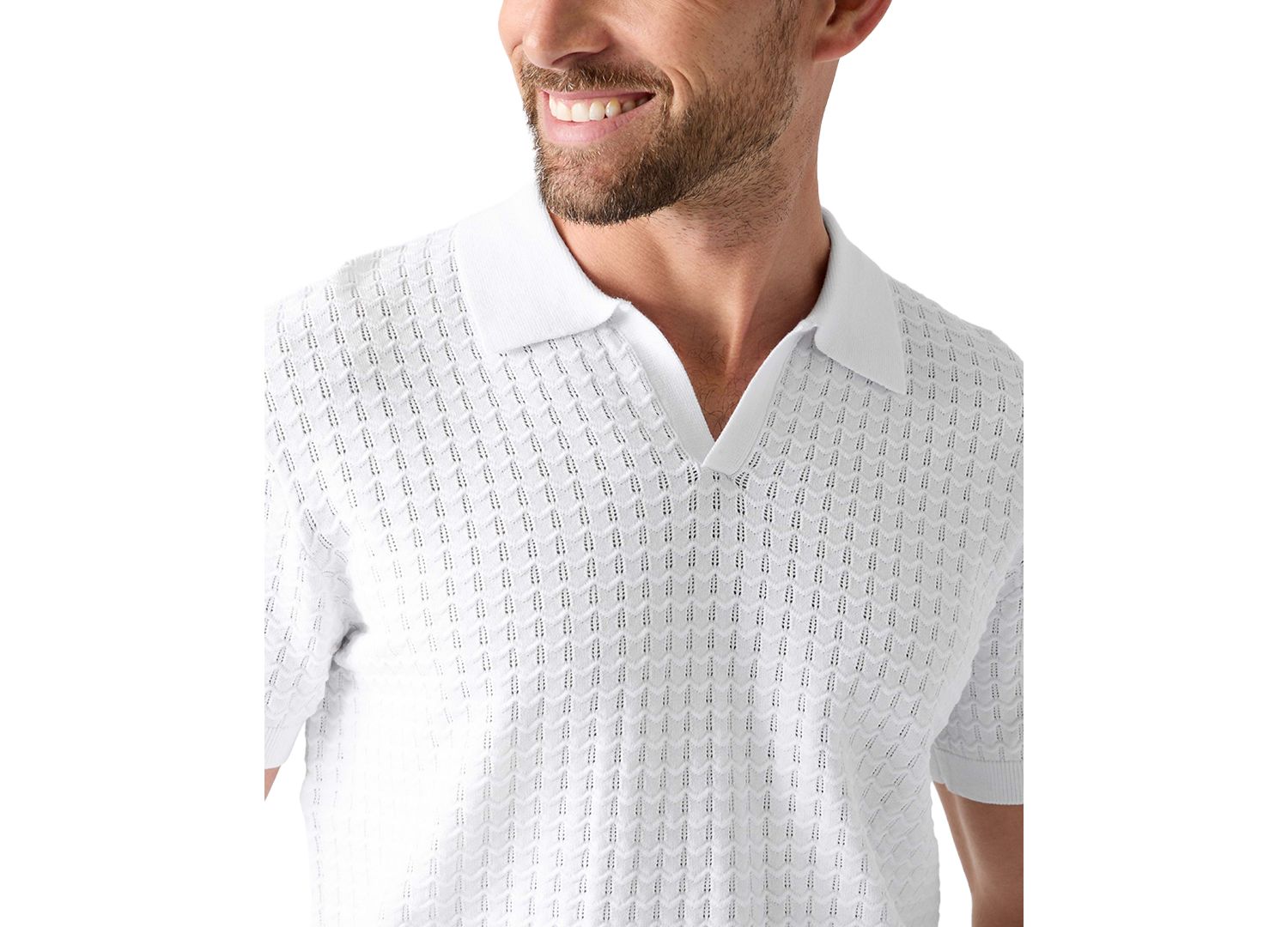 Men's Chevron Pointe Short-Sleeve Polo Shirt