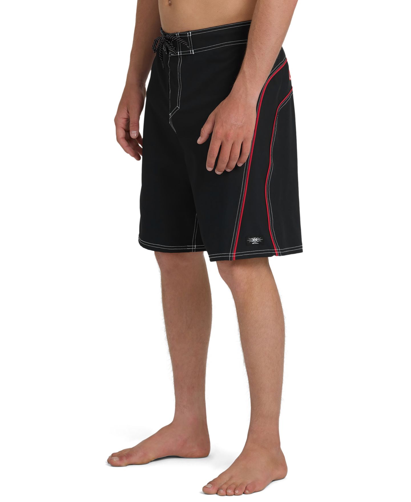 Пляжные шорты Straight-Fit для мужчин, стрейч — Quiksilver, цвет: Чёрный — фото 2