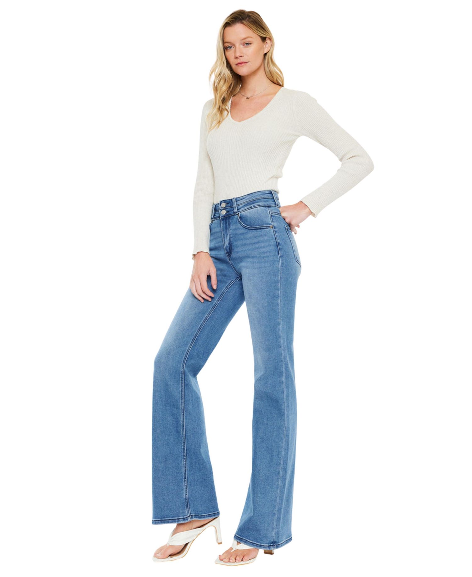 Women's Onyx Ultra High Rise Wide Flare Jeans