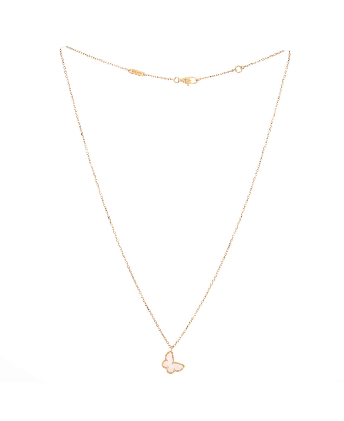 Pre-Owned Van Cleef & Arpels Sweet Alhambra Butterfly Pendant Necklace