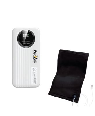 LED Fast Charging Power Bank and Extra Large Electric Heating Pad: Power and Comfort Duo